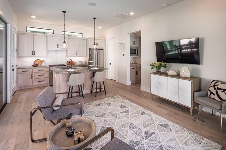 Furnished interior in a model home at Fulshear Run in Fulshear (Image 14).