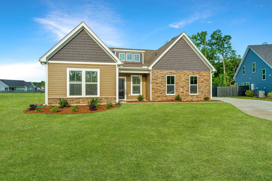 Front exterior of a home in the Timothy Lakes community, located in Ridgeville, SC (Image 16).
