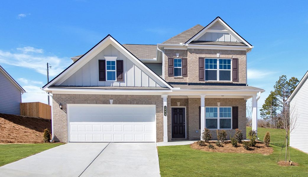 Front exterior of a home in the Stratford Station community, located in Lebanon, TN (Image 14).