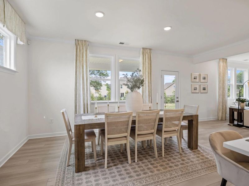 Furnished interior in a model home at Springvale South in Fuquay Varina (Image 24).