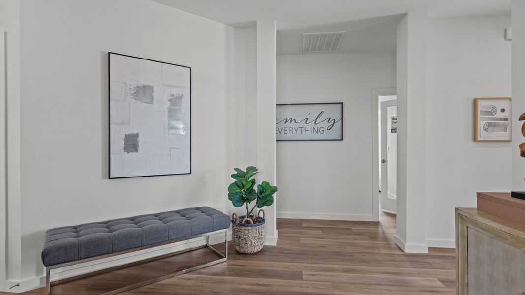 Furnished interior in a model home at Westmont in Lubbock (Image 13).