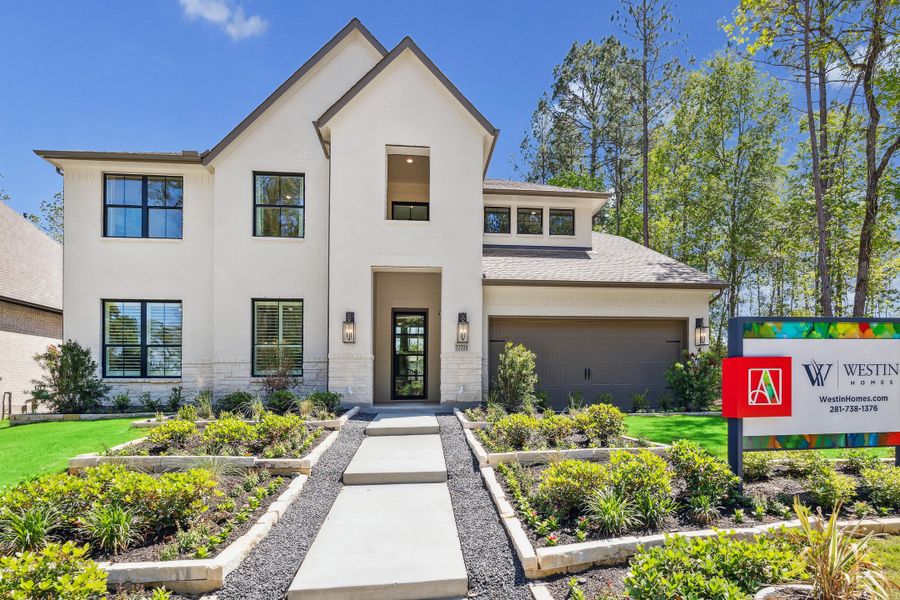 Front exterior of a home in the ARTAVIA® - 60' community, located in Conroe, TX (Image 3).