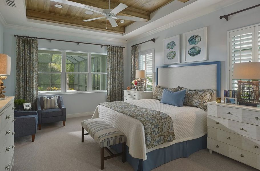 Furnished interior in a model home at Grand Palm in Venice (Image 5).