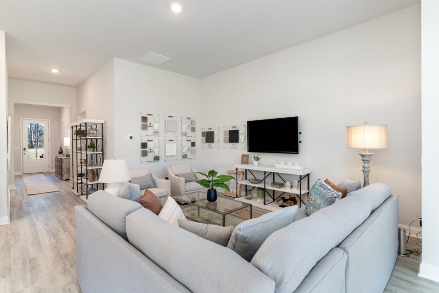 Furnished interior in a model home at Ranch Haven in Murrells Inlet (Image 28).