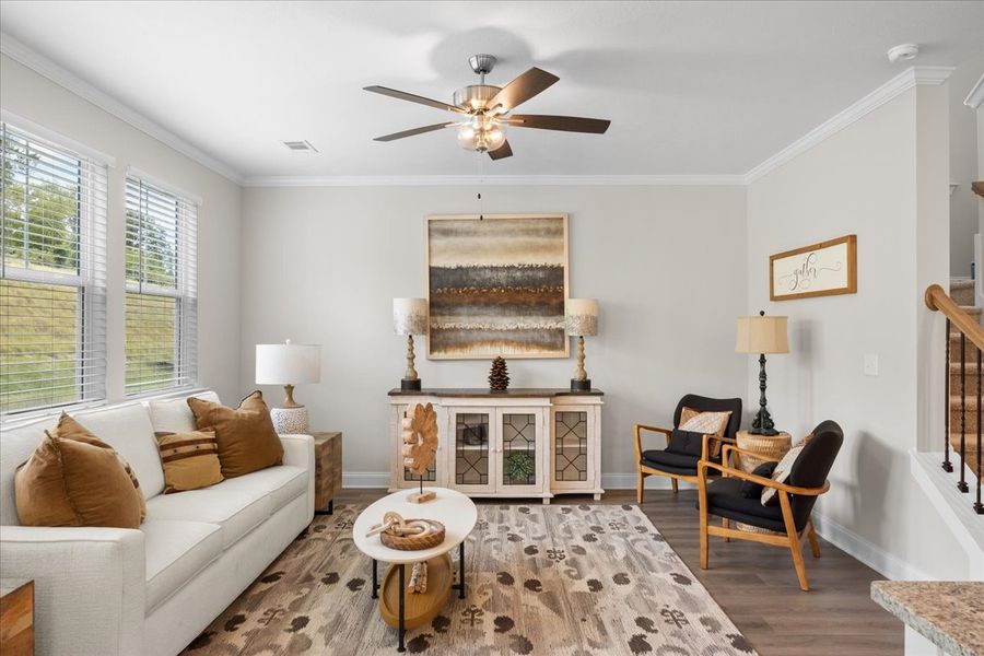 Furnished interior in a model home at Forrest Bluff in North Augusta (Image 8).