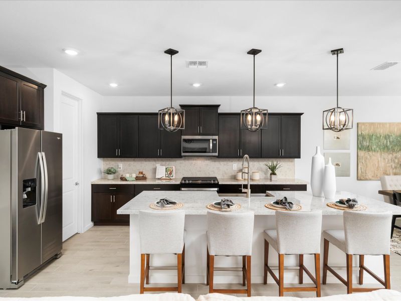 Kitchen in the Bailey Floorplan at Rancho Mirage