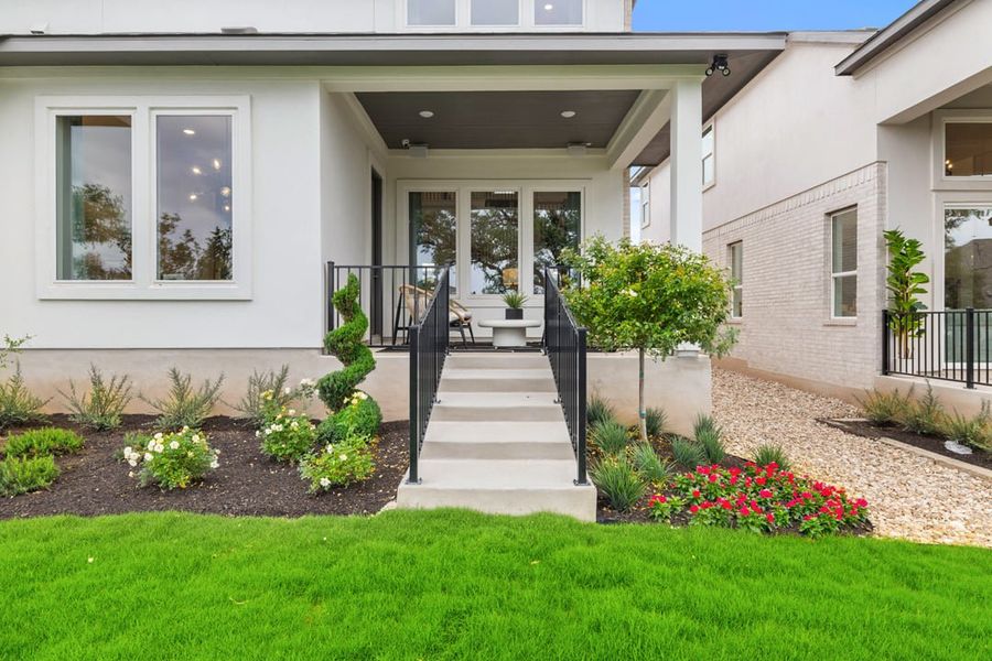 Exterior details of a home in Park Collection At Wolf Ranch, Georgetown (Image 4).