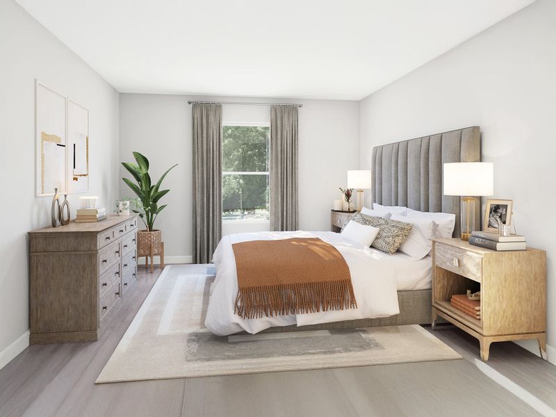 Furnished interior in a model home at River Run in Mount Airy (Image 15).