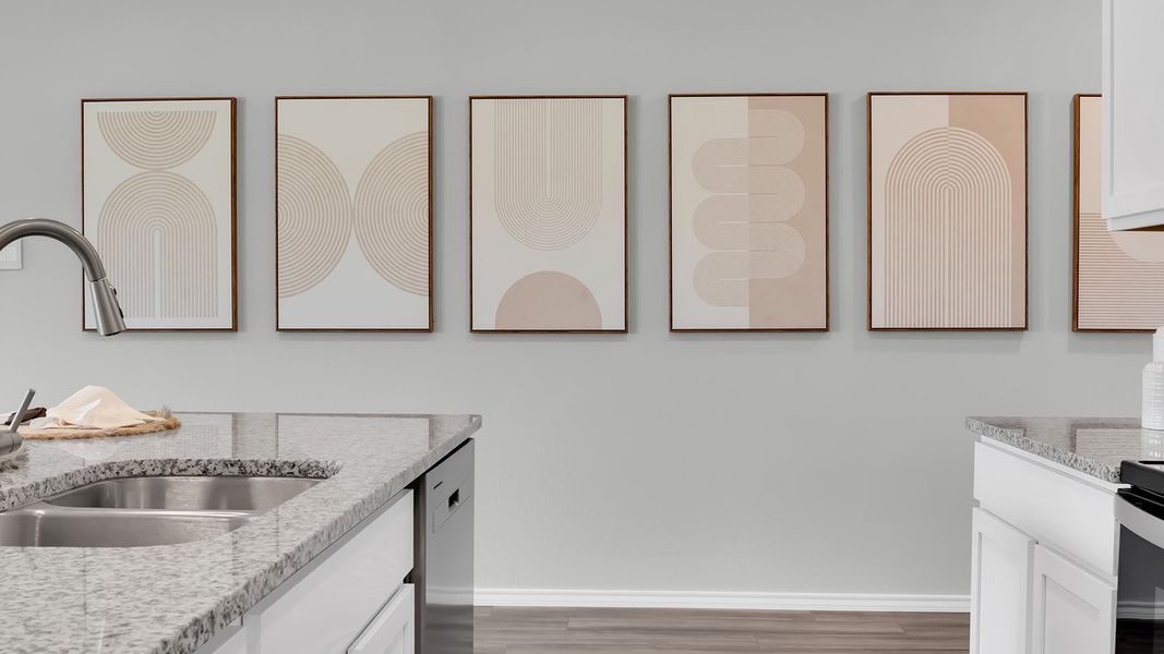 Furnished interior in a model home at Cedar Trails in Belton (Image 25).