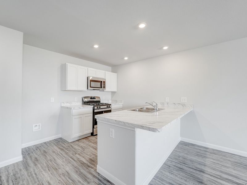 Furnished interior in a model home at Splawn Ranch in Killeen (Image 18).
