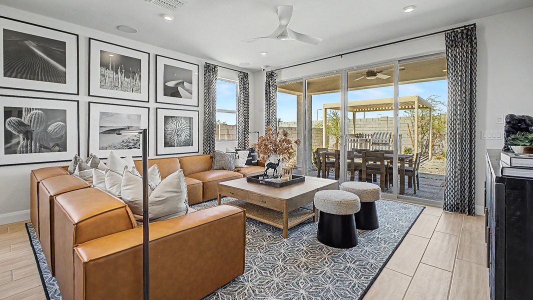 Furnished interior in a model home at Apache Farms in Buckeye (Image 5).