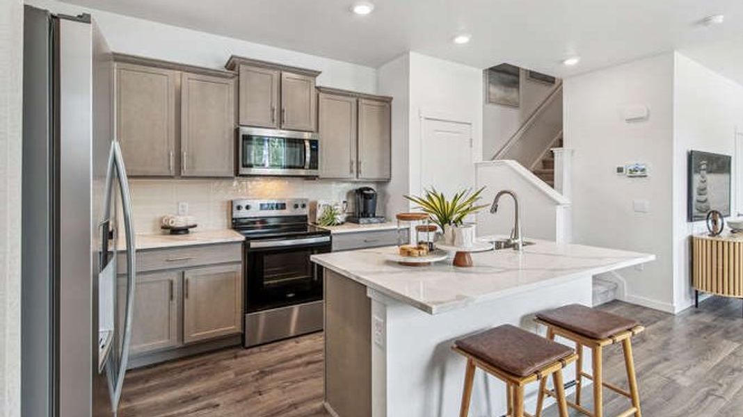 Furnished interior in a model home at Arcadia in Denver (Image 19).