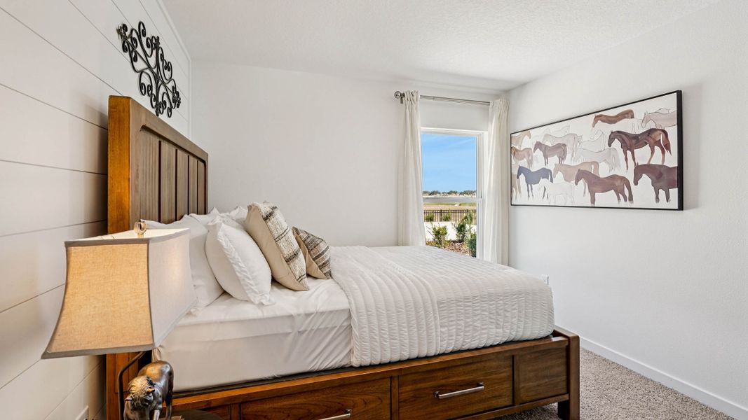 Furnished interior in a model home at Derby Creek in Ocala (Image 15). Furnished interior in a model home at Derby Creek in Ocala (Image 15).