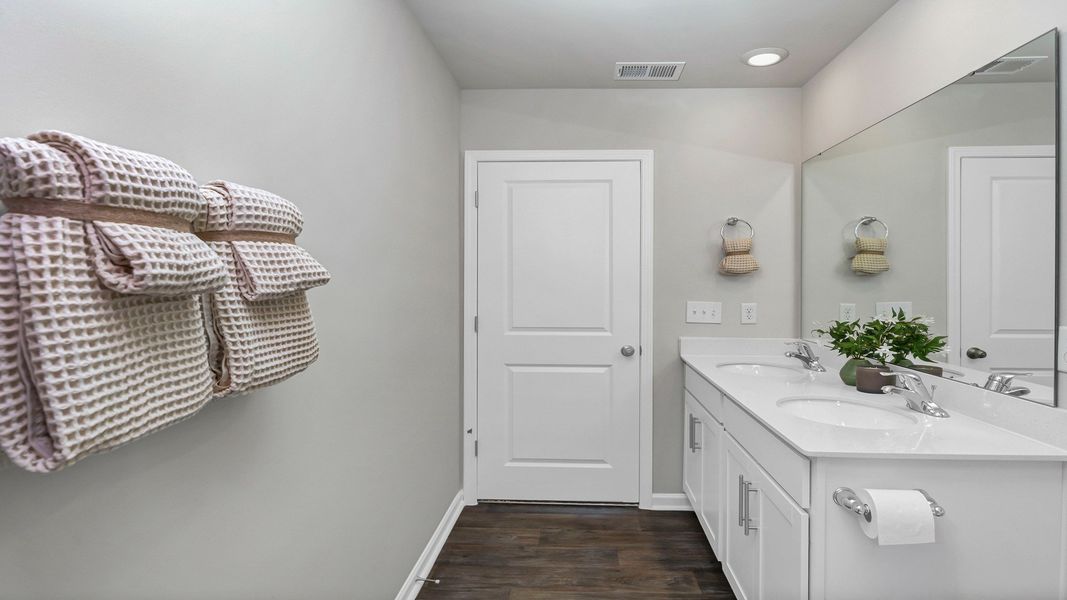 Furnished interior in a model home at Ferry Grove in Lexington (Image 41).
