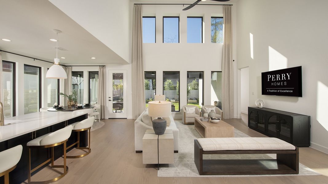 Furnished interior in a model home at Two Step Farm 60' in Montgomery (Image 6).