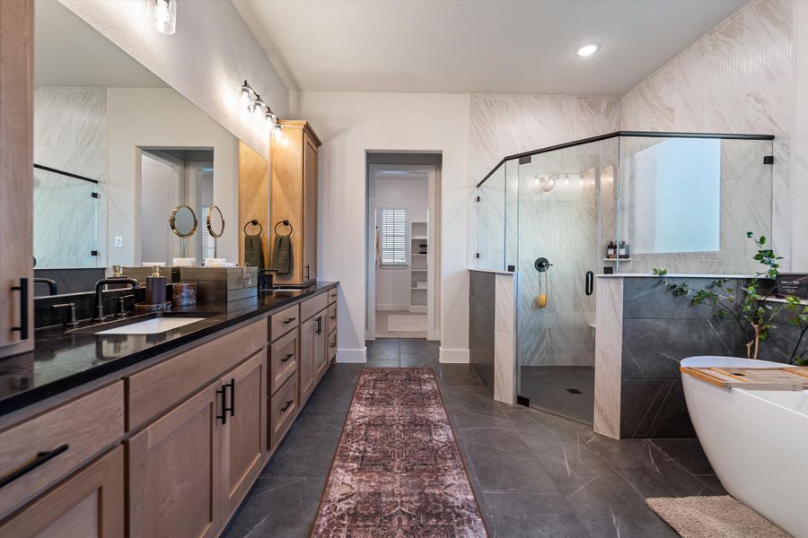 Furnished interior in a model home at Grayson Ridge in Van Alstyne (Image 9).