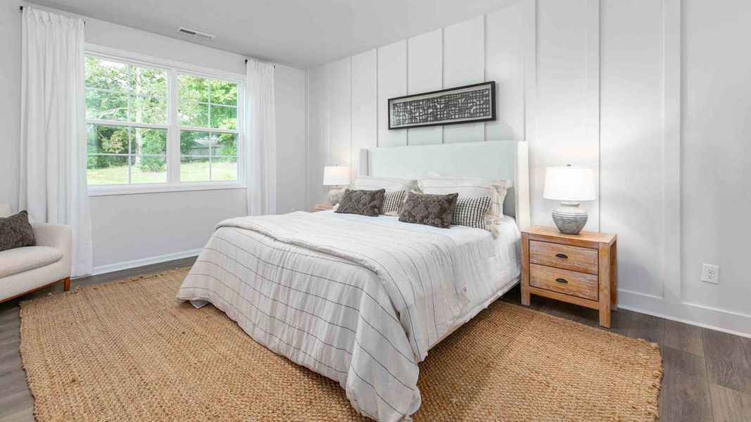 Furnished interior in a model home at Quarry Hills - Freedom in Swepsonville (Image 13).