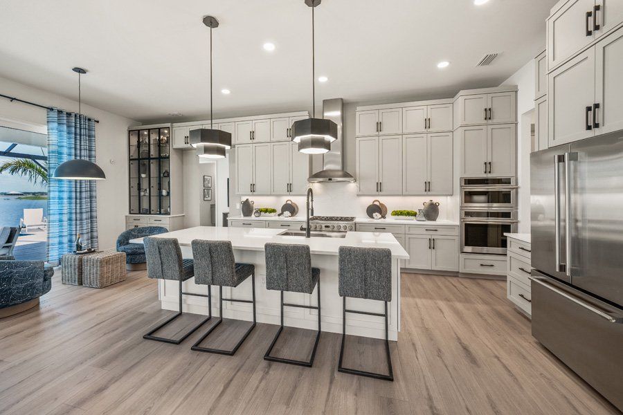 Furnished interior in a model home at Shellstone at Waterside in Sarasota (Image 12).