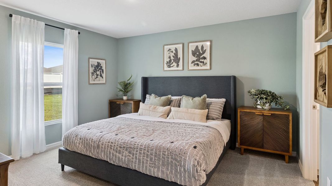 Furnished interior in a model home at Leoma's Landing in Lake Wales (Image 5).