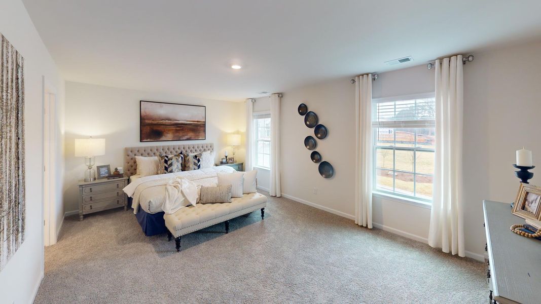 Furnished interior in a model home at Falls at Hickory in Hickory (Image 2). Furnished interior in a model home at Falls at Hickory in Hickory (Image 2).