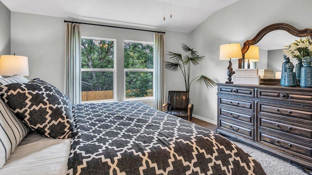 Furnished interior in a model home at Three Creeks - Colt Creek in Belton (Image 13).