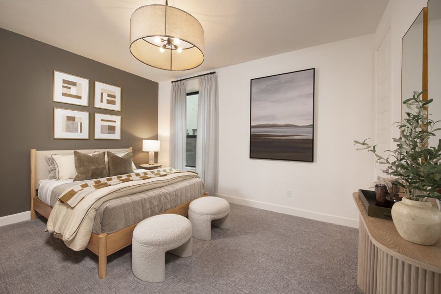 Furnished interior in a model home at Austin Point 60' in Richmond (Image 19).