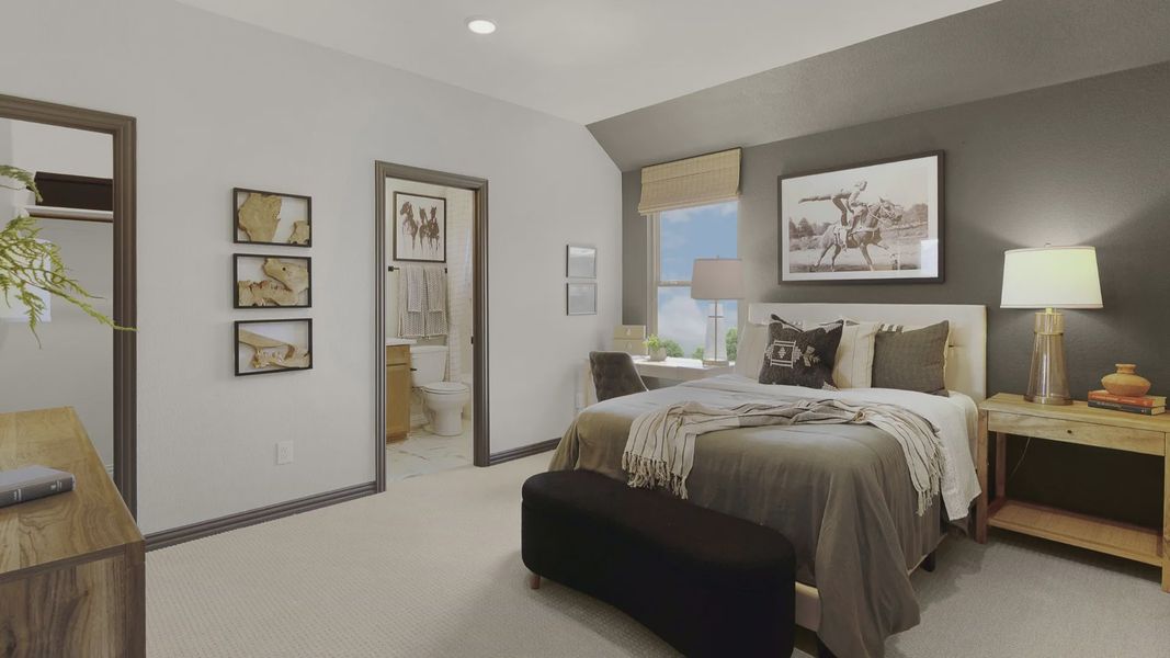 Furnished interior in a model home at Stream Waters in Seguin (Image 31). Furnished interior in a model home at Stream Waters in Seguin (Image 31).