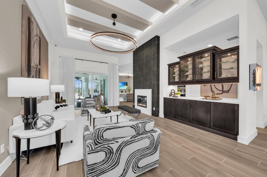 Furnished interior in a model home at Artisan at Watercolor Place in Bradenton (Image 160).