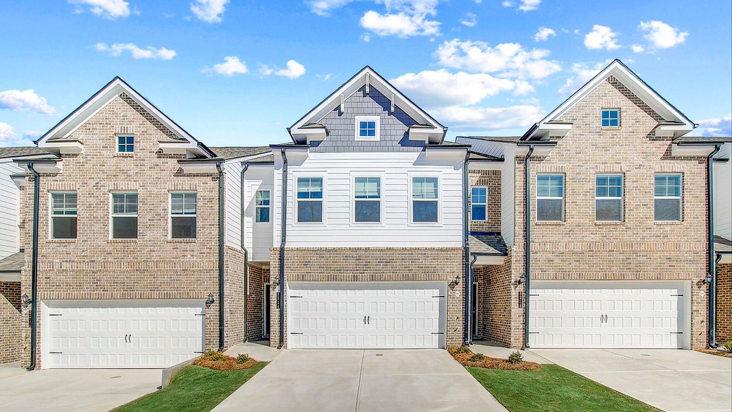 Front exterior of a home in the Auburn Ridge community, located in Riverdale, GA (Image 2).