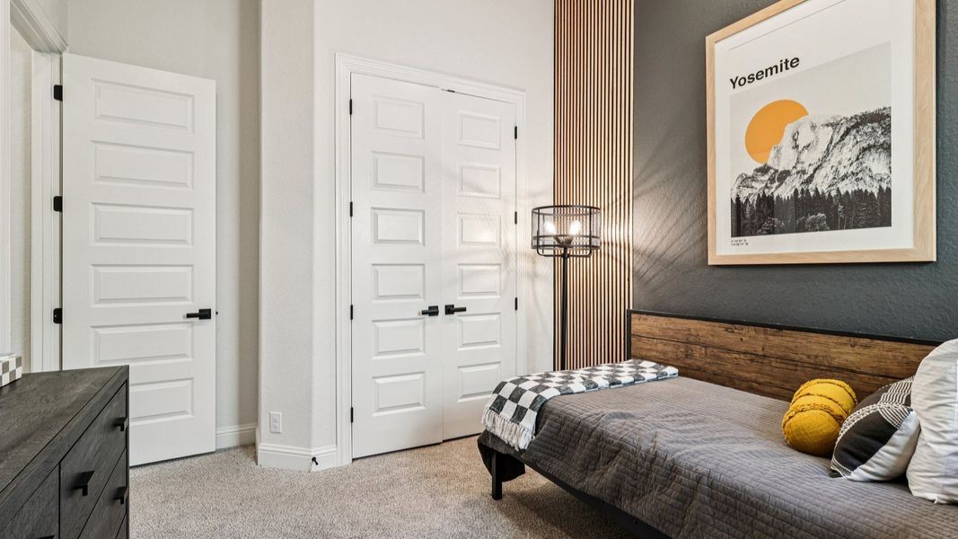 Furnished interior in a model home at Meyer Ranch – Premier in New Braunfels (Image 41).