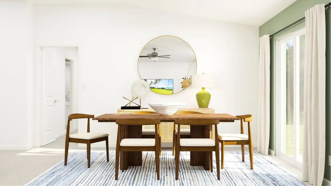 Furnished interior in a model home at New Port Corners: The Estates in New Port Richey (Image 5).