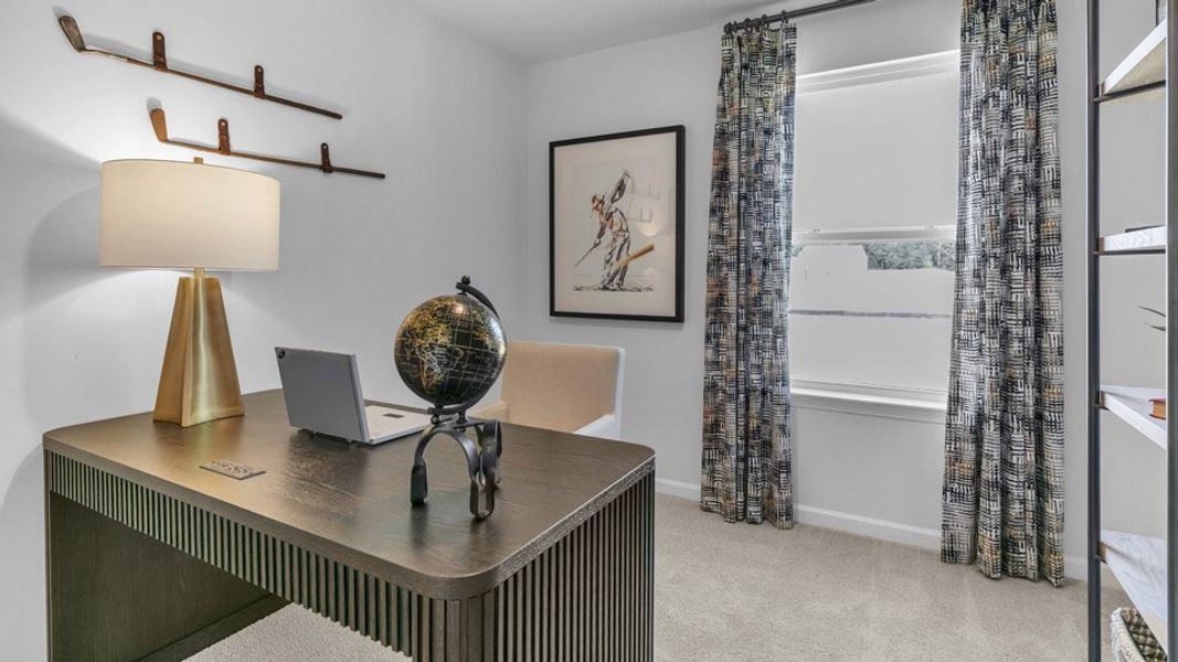 Furnished interior in a model home at The Townes at Martin Farms in Aberdeen (Image 27).
