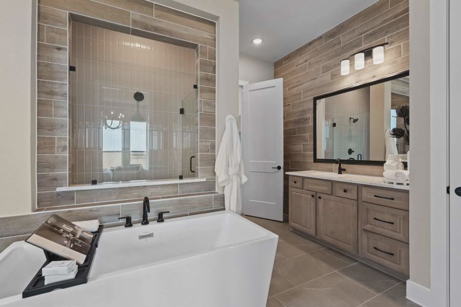 Furnished interior in a model home at Briarley in Montgomery (Image 10). Furnished interior in a model home at Briarley in Montgomery (Image 10).