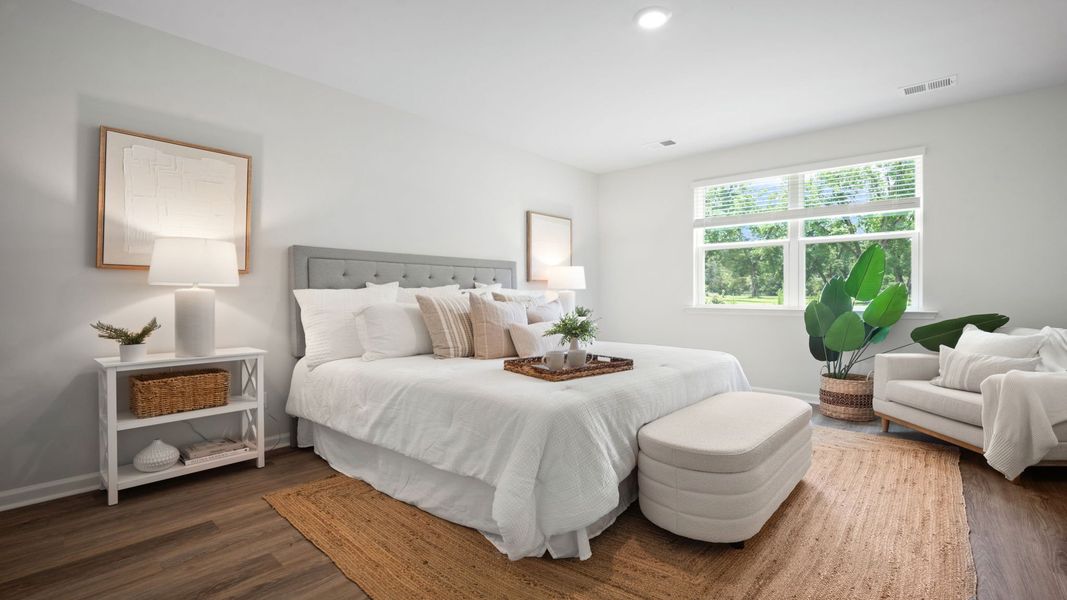 Furnished interior in a model home at Fernhill Farms in Statesboro (Image 34).