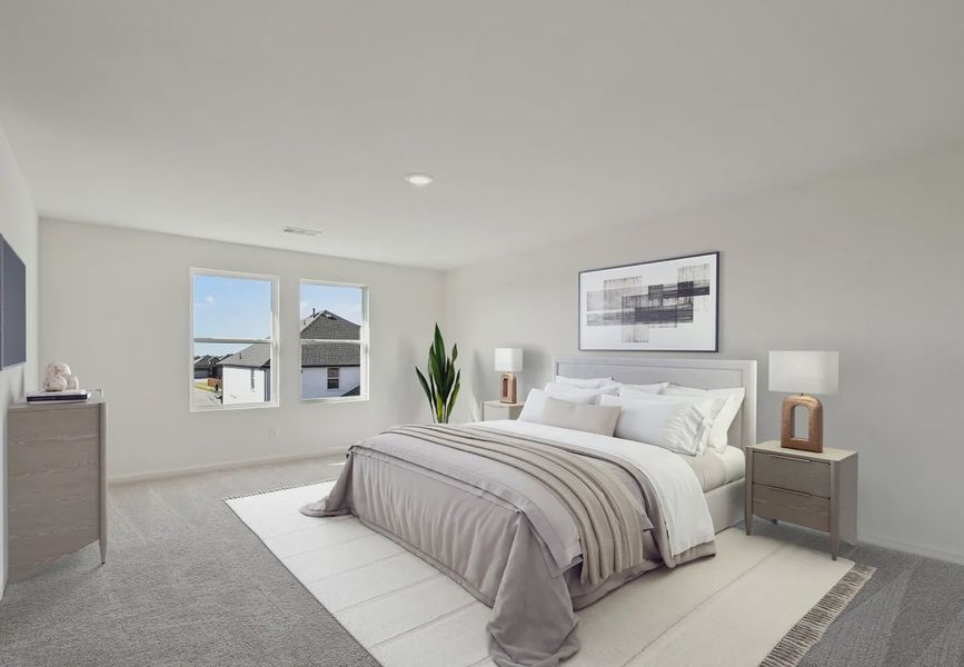 Furnished interior in a model home at Gateway Parks in Forney (Image 8).