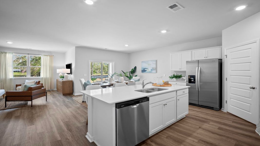 Furnished interior in a model home at Fernhill Farms in Statesboro (Image 8).