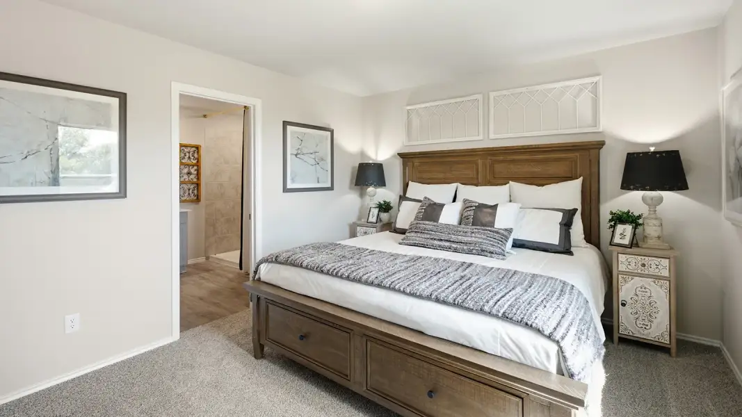 Furnished interior in a model home at Hidden Trails in Belton (Image 31).