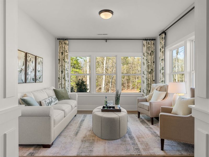 Furnished interior in a model home at Tillery Tradition in Mount Gilead (Image 7).