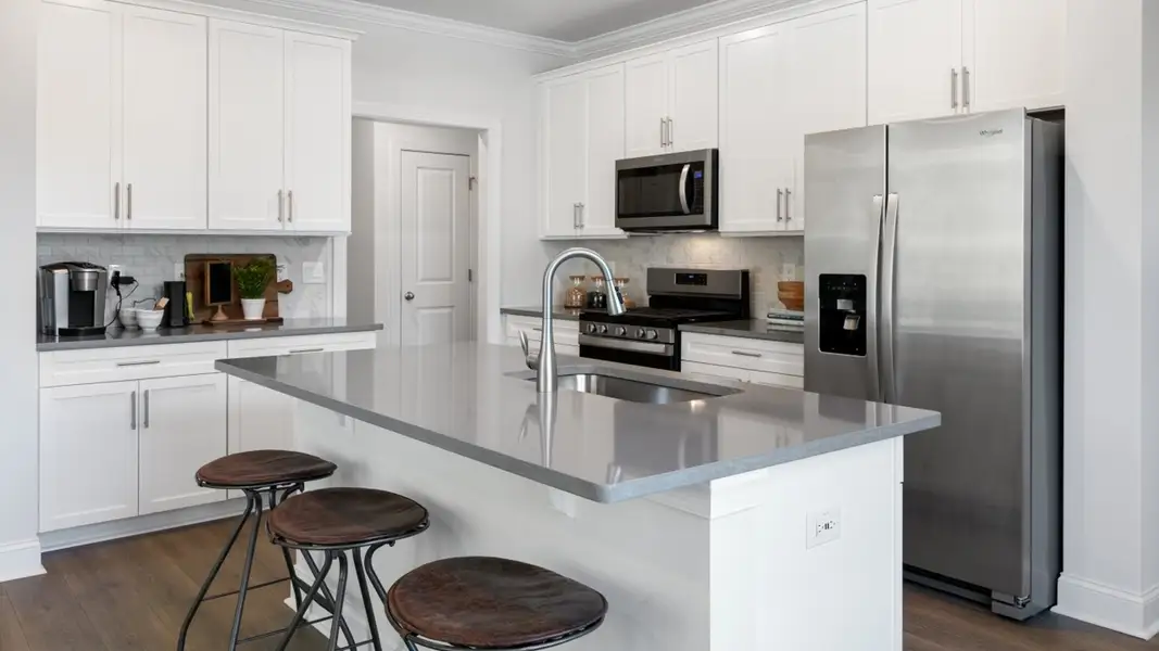 Furnished interior in a model home at Lybrook Village in Bermuda Run (Image 2). Furnished interior in a model home at Lybrook Village in Bermuda Run (Image 2).