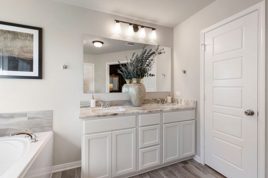 Furnished interior in a model home at Northgate in Temple (Image 28). Furnished interior in a model home at Northgate in Temple (Image 28).