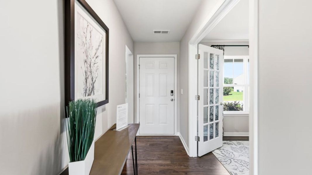 Furnished interior in a model home at Treemont Commons in Wellford (Image 8).