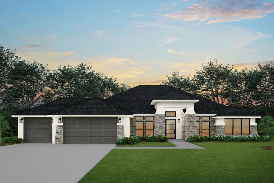 Front exterior of a home in the Bella Charca community, located in Nolanville, TX (Image 9).