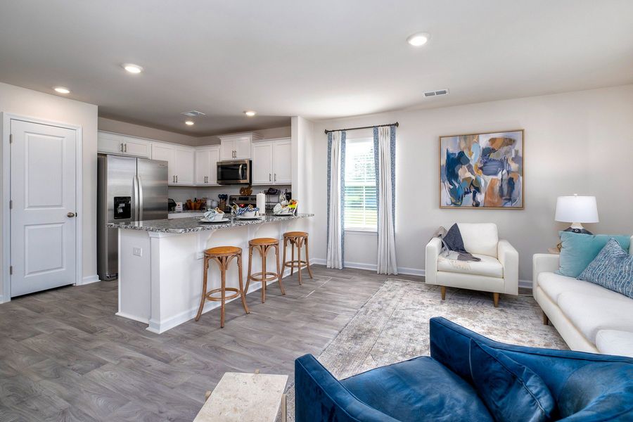 Furnished interior in a model home at Wall Street in Sumter (Image 11).