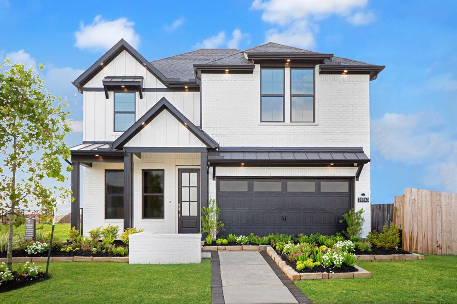 Front exterior of a home in the Bridgeland: Bridgeland 45' Homesites community, located in Cypress, TX (Image 3).