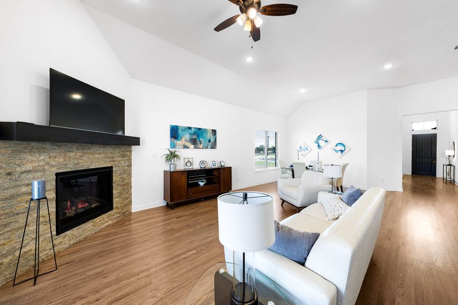 Furnished interior in a model home at Forest Ridge Estates in Greenville (Image 11).