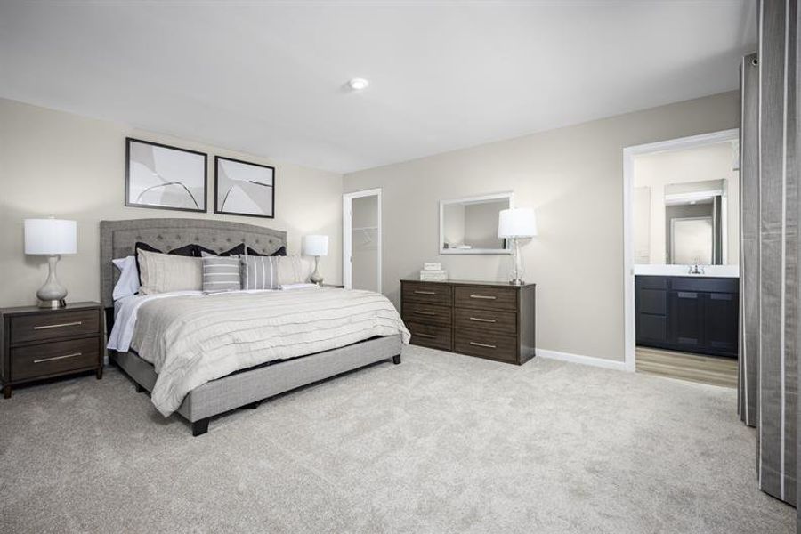 Furnished interior in a model home at Quails Run in Lyman (Image 7). Furnished interior in a model home at Quails Run in Lyman (Image 7).