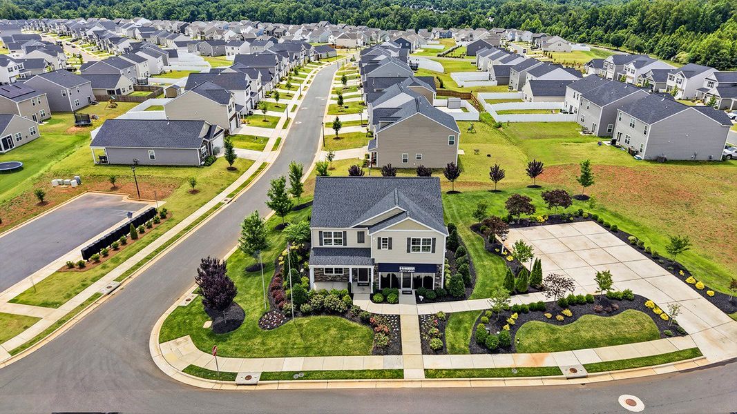Aerial view of the Middleton community in Greensboro, NC, showing layout and nearby surroundings (Image 12).