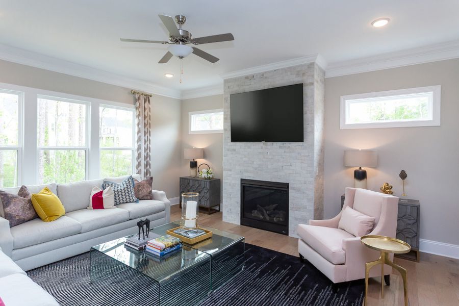 Furnished interior in a model home at Magnolia Acres in Fuquay Varina (Image 39). Furnished interior in a model home at Magnolia Acres in Fuquay Varina (Image 39).