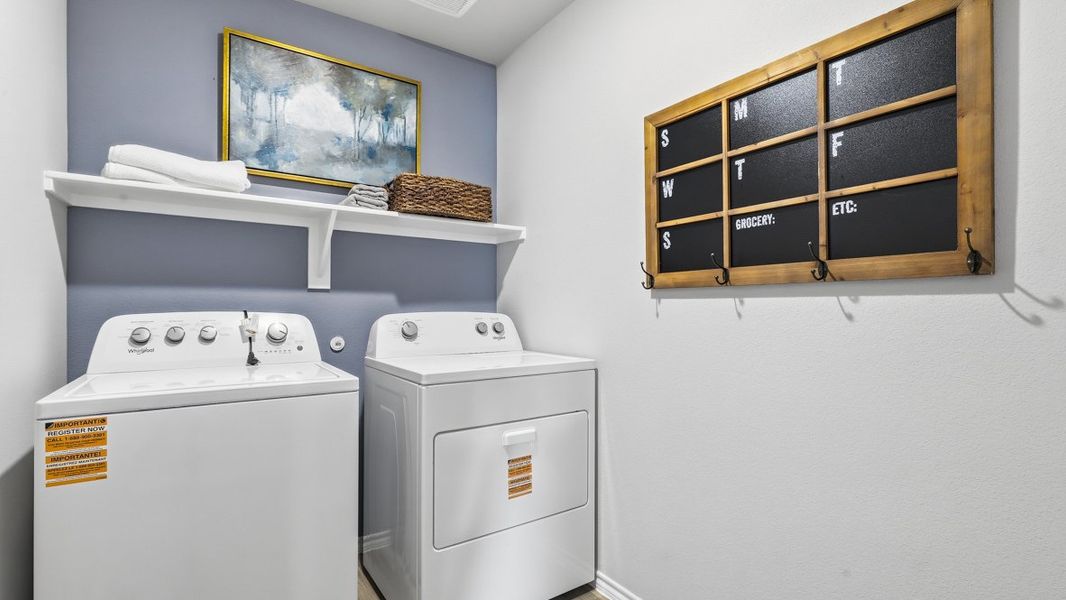 Furnished interior in a model home at Townes Landing in Fort Worth (Image 27).