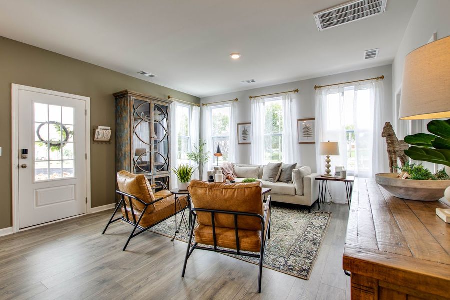 Furnished interior in a model home at Campbell Place in Lebanon (Image 9). Furnished interior in a model home at Campbell Place in Lebanon (Image 9).